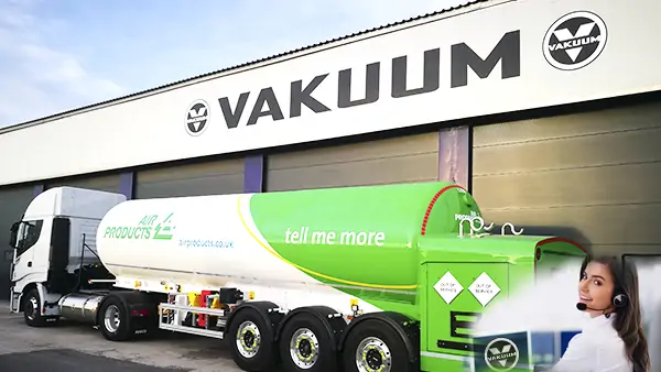 Vakuum semi-trailers for the transport of Air Gases LIN - LOX - LAR. For more information, do not hesitate to contact us now.